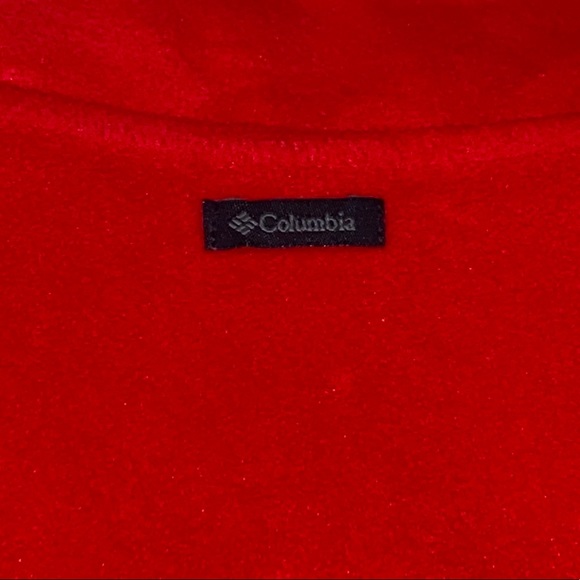 Women's Red Columbia Vest With Pockets - Picture 5 of 7